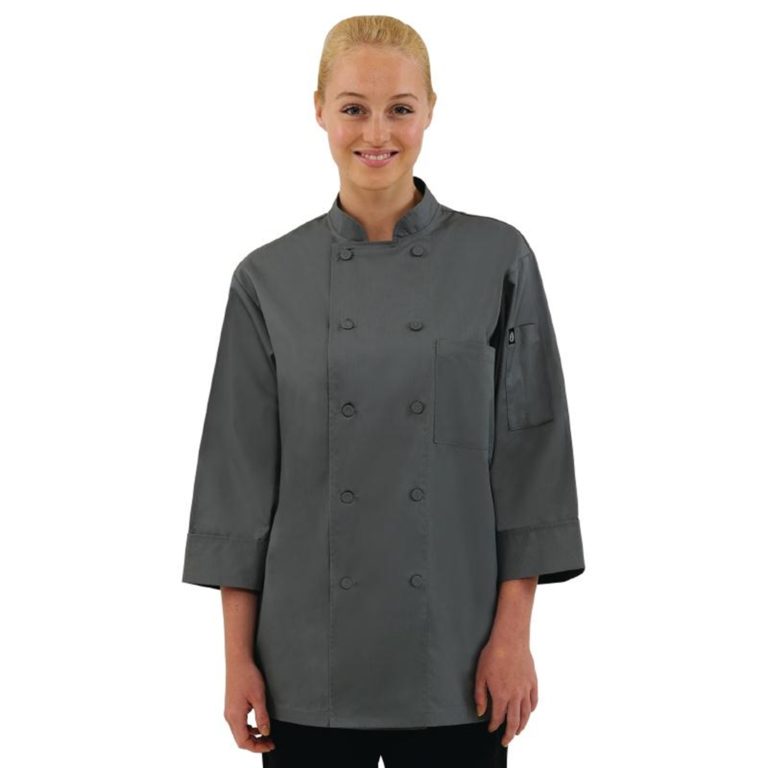 Chef Works Unisex Chefs Jacket Grey M