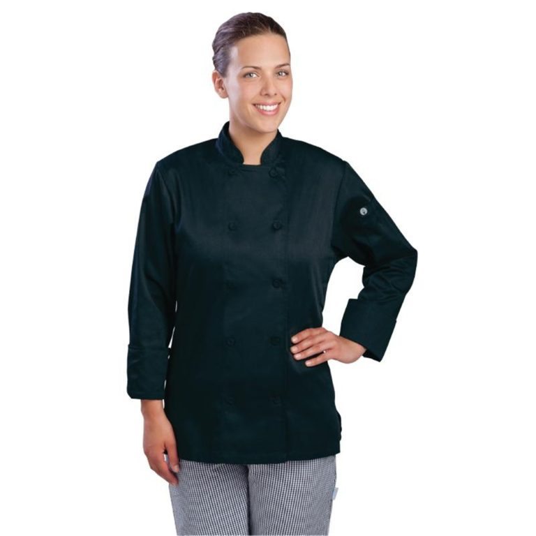 Chef Works Marbella Womens Executive Chefs Jacket Black L