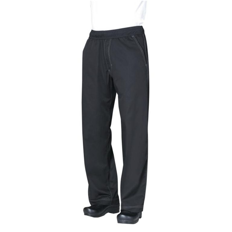 Chef Works Unisex Cool Vent Baggy Chefs Trousers Black XL