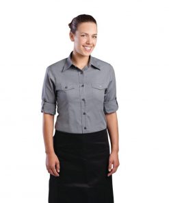 Uniform Works Womens Pilot Shirt Grey XL