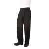 Chef Works Unisex Basic Baggy Zip Fly Chefs Trousers Black L