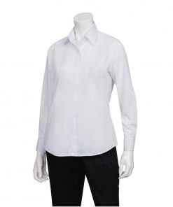 Uniform Works Womens Long Sleeve Dress Shirt White 2XL