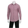 Chef Works Chambray Mens Long Sleeve Shirt Dusty Rose XS