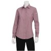 Chef Works Womens Chambray Long Sleeve Shirt Dusty Rose L