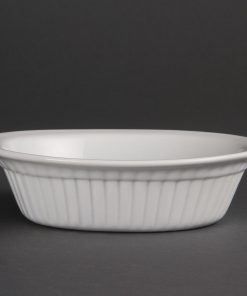 Olympia Whiteware Oval Pie Dishes 170mm