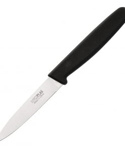 Hygiplas Straight Blade Paring Knife Black 7.5cm