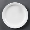 Olympia Whiteware Narrow Rimmed Plates 202mm