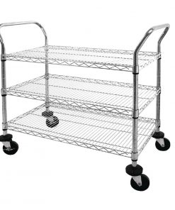 Vogue Chrome 3 Tier Wire Trolley