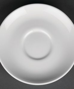 Royal Porcelain Classic White Cappuccino Saucers 150mm