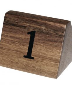 Olympia Acacia Table Number Signs Numbers 1-10