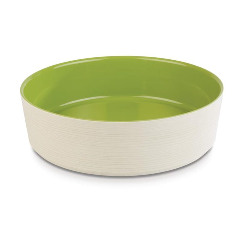 APS Plus Melamine Round Bowl Maple and Green 4 Ltr