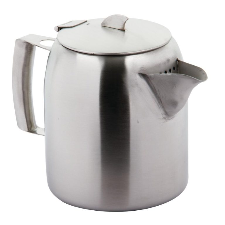 Olympia Airline Teapot Stainless Steel 1.6Ltr