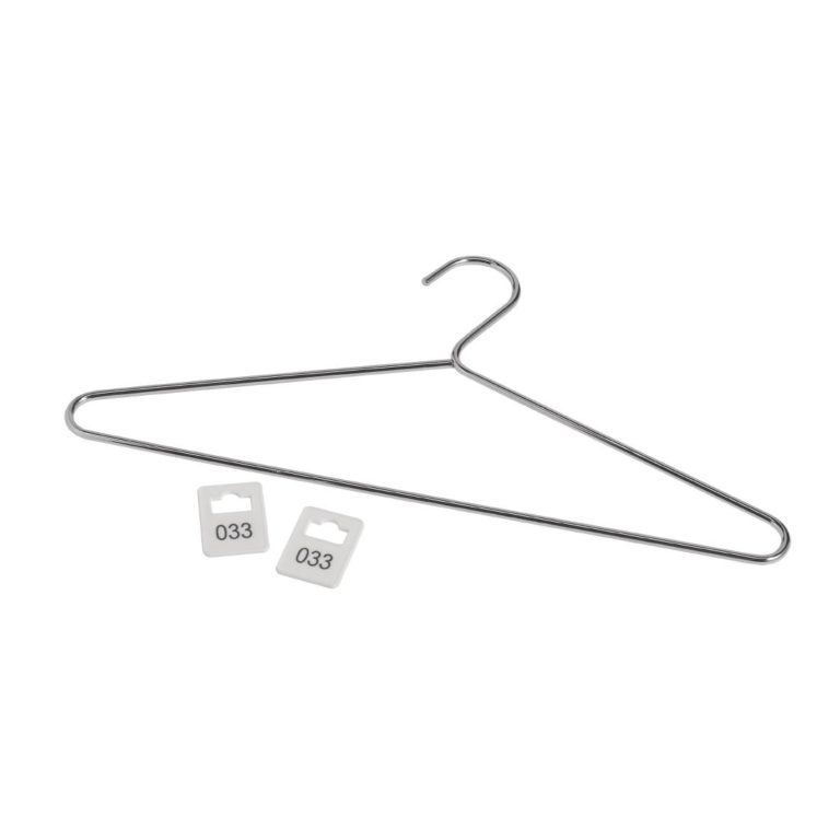 Chrome Plated Steel Hangers with Tags
