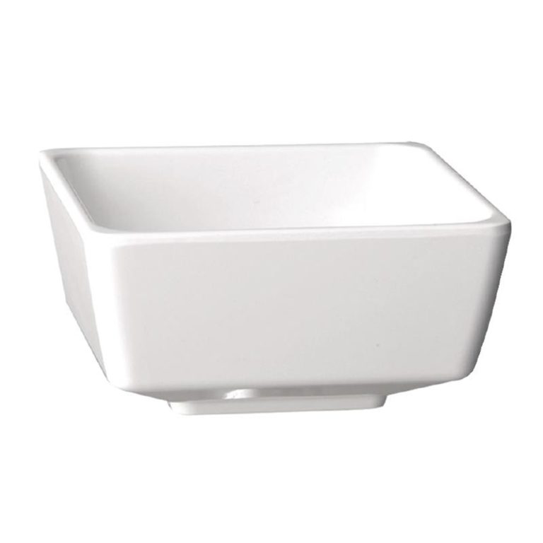 APS Float White Square Bowl 4in