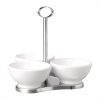 APS Stainless Steel Stand with 3x Bowls