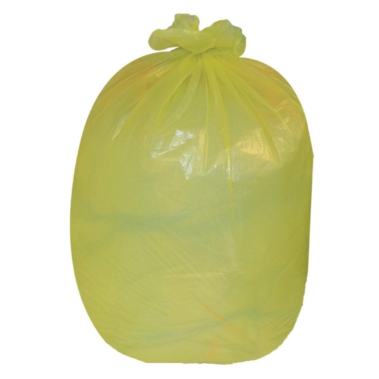 Jantex Garbage Bags Yellow 80 Litre Pack of 200