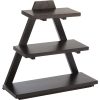 APS Triangle Wooden Buffet Stand Black