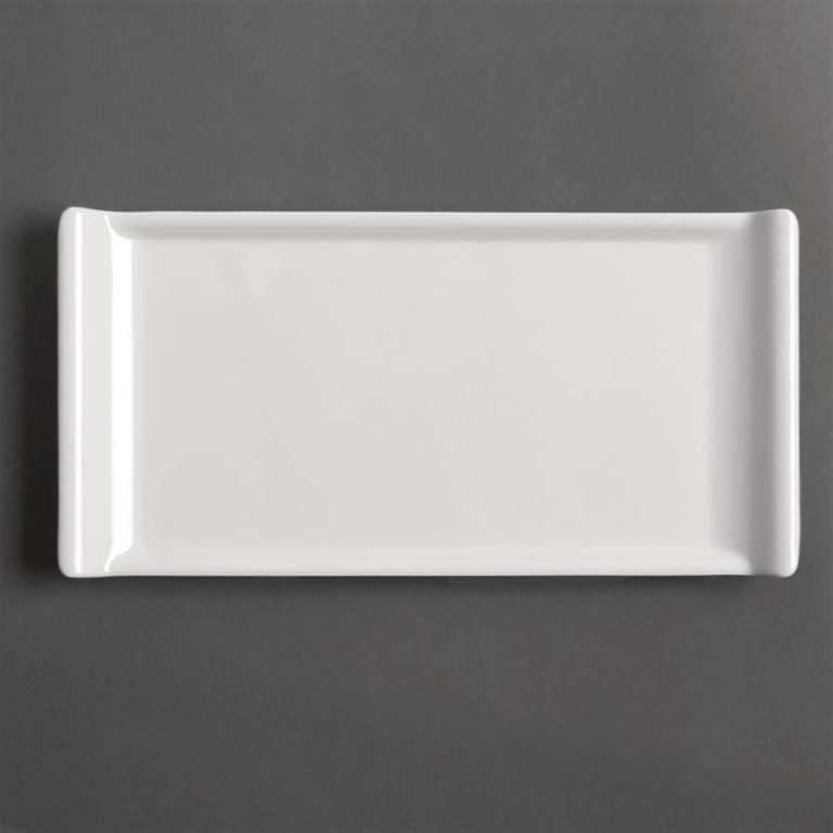 Kristallon Melamine Platter White 300 x 150mm