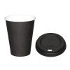 Special Offer  Fiesta Black 340ml Hot Cups and Black Lids