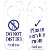 Do Not Disturb and Please Service Room Sign